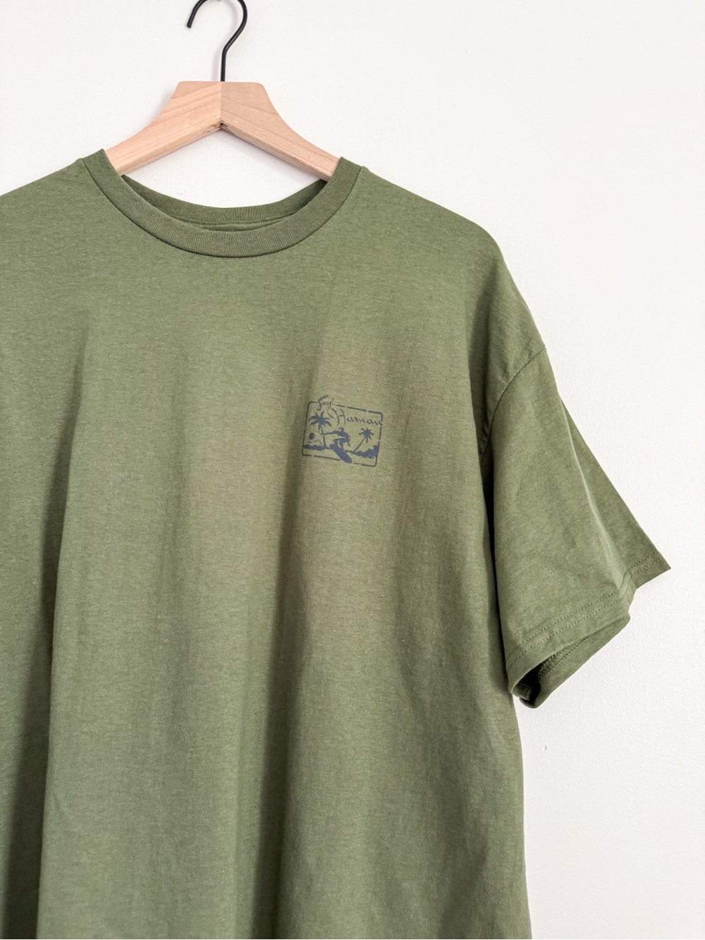 Ruxen Hawaii Graphic T Shirt Green Cotton Short Sleeve Tee Size XL - Picture 2 of 4